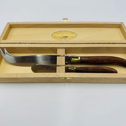 Laguiole Claude Dozorme Fromage French Cheese Set Vintage Serveware