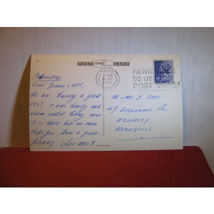 ABERDOVEY, WALES used postcard by Dennis 1978 pm #