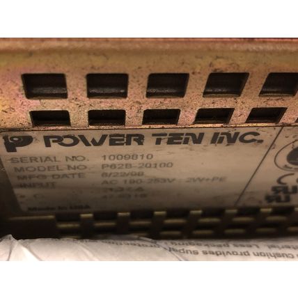 POWER TEN P62B-20100 POWER SUPPLY,EZ