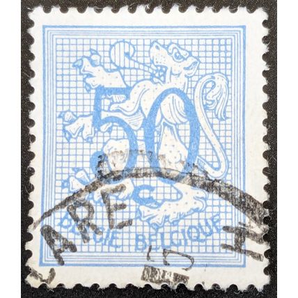 STAMP BELGIUM SG1344a 1951 50c Lion Used