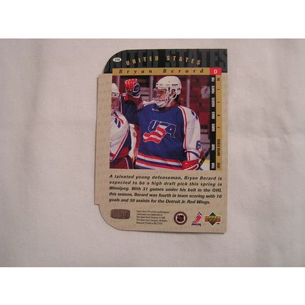 Bryan Berard 1994/95 Upper Deck SP DIE CUT NO. 174 ROOKIE