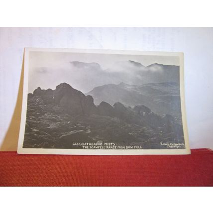 THE SCAWFELL RANGE FROM BOW FELL, CUMBRIA unused postcard. Lake district =