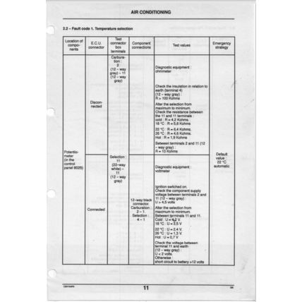 Citroen Xsara Diagnosis Service Manual Diagnostic Equipment 1997 BRE0318GB PDF