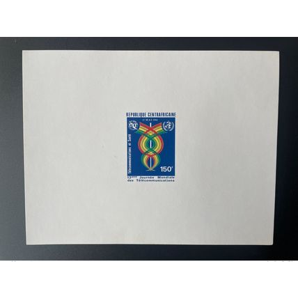 Centrafrique 1981 Mi. 735 Epreuve Luxe Journée mondiale Télécommunications Santé