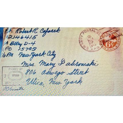 MAR 10 1945 U.S. Postal card with metered U.S.Postage Air Mail 6 cent