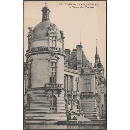 La Tour de Trésor, Château de Chantilly, c.1910s - Bourdier CPA