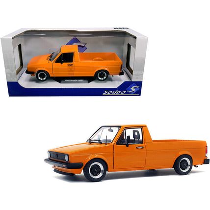 1982 Volkswagen Caddy MKI Pickup Truck Custom Orange 1/18 Diecast Model Car b...