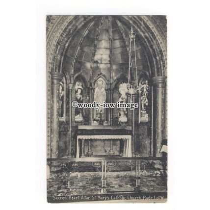h1593 - Isle of Wight - The Alter at St.Mary's Catholic Church, Ryde - Postcard