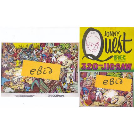 6 Photo Set - Hanna Barbera's JONNY QUEST - Vintage Jigsaw Puzzle Art (Modern)