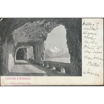Axenstrasse & Bristenstock, 1902 - Edition Illustrato AK