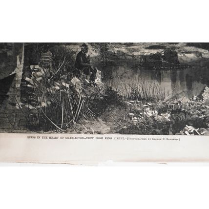 Civil War] Ruins in the Heart of Charleston - Harper's Weekly, July 8, 1865.