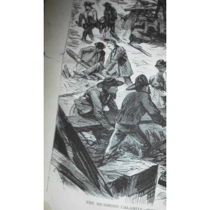 The Richmond Calamity - 2 Full Page prints - Harper's Weekly, May 14, 1870