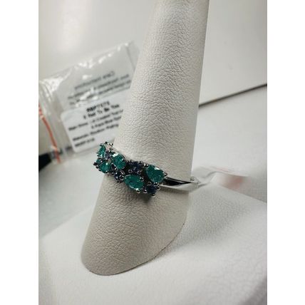 NIB Bomb Party Sz10 BP Ring RBP7575 It Had To Be YOU LC Teal Ice Crystal/ Spinel