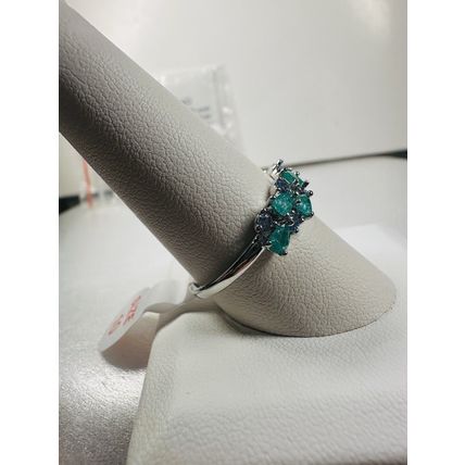 NIB Bomb Party Sz10 BP Ring RBP7575 It Had To Be YOU LC Teal Ice Crystal/ Spinel