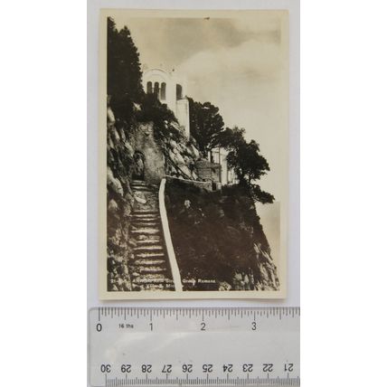 1943 postcard Stra Greco Romanae Villa S. Michele, Anacapri, Italy