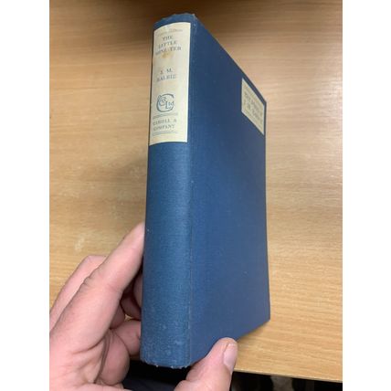 c1937 J M BARRIE "THE LITTLE MINISTER" FICTION VINTAGE HARDBACK BOOK (P3)