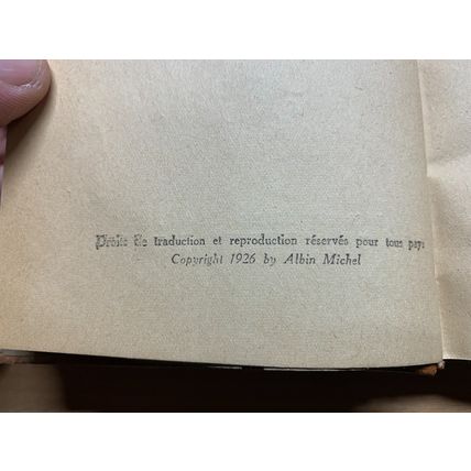 RARE* 1ST EDITION 1926 PIERRE BENOIT "ALBERTE" FRENCH FICTION BOOK (P3)
