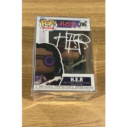 Funko Pop! H.E.R #295 Facsimile Laser Autographed Figure (Box & Protector)