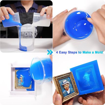 BBDINO Silicone Mold Making Kit 30A, Mold-Making Silicon Rubber 1 Gallon/10 Lbs/