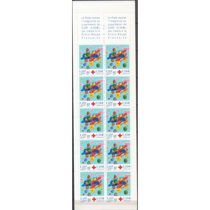 France 2000 Michel Carnet 56 Neuf ** Cote (2008) 15.00 € Croix Rouge