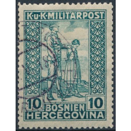 War Invalids Fund: 10h - Bosnia Herzegovina 1918 - FH - MiNr 142