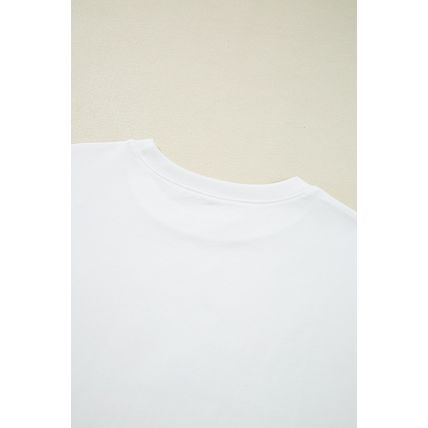 White Flag Bow Graphic Crewneck Tee