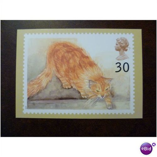 1995 GB Cats PHQ 167c 30p stamp Cardyke Farm Shelter Cats Protection League shs