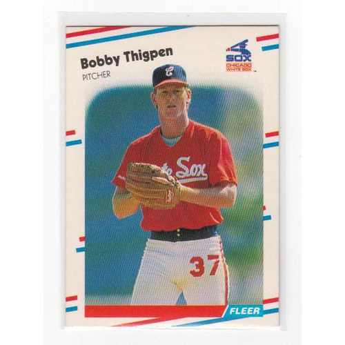 1988 Fleer Bobby Thigpen baseball card #410 – White Sox