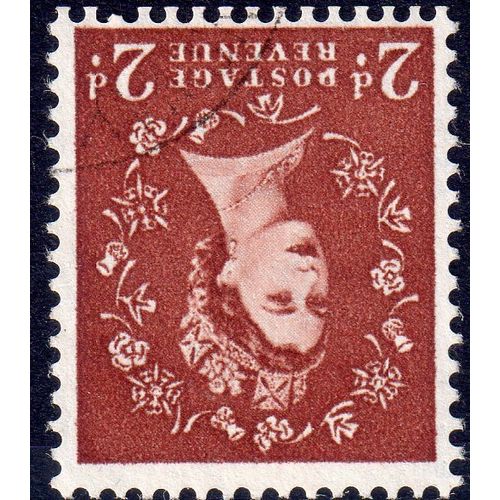 Sg573wi 2d Light Red-Brown Wmk inverted excellent perfs very fine used (G40)