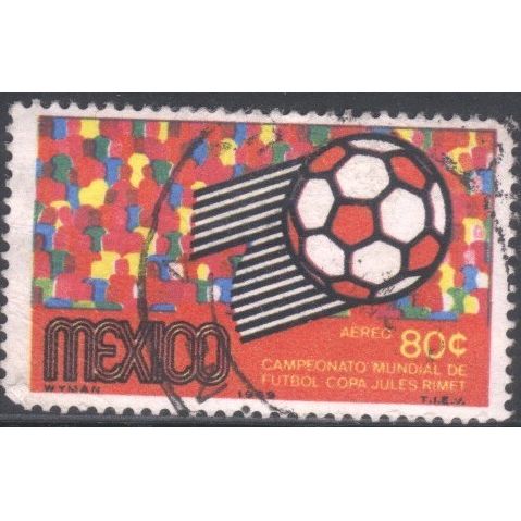 Mexico 1969 - SG1187 - 80c multi - Football & Spectators - used