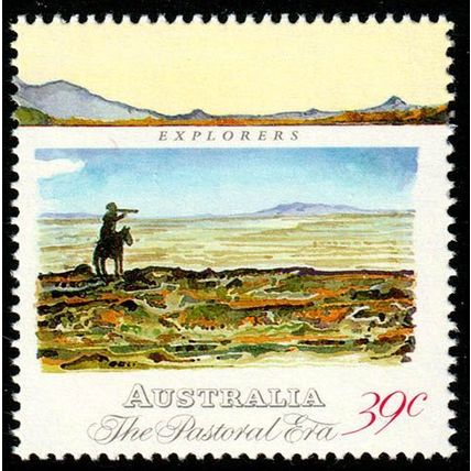 Australia 1989 Pastoral Era Explorers 39c MNH Stamp.