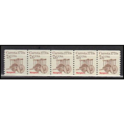 2255 7.6c Carreta Very Fine MNH Dry Gum PNC 1/5 X2906