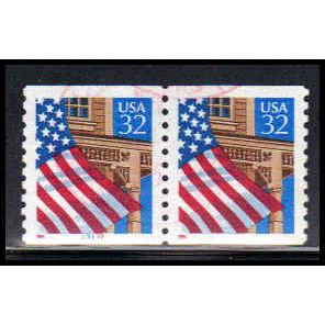 Used 2913 32c U.S. Flag Over Porch Very Fine CNP Left 33333 PA1724