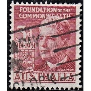 AUSTRALIA, 1951 3d Edmund Barton, SG 241 (Scott #240), used