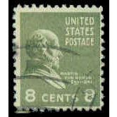 Used 813 8c Martin Van Buren Barely Clears M07885