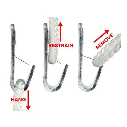 Picture Hanging Accessories : 1 x Heavy Duty Safety Hook with Wall Plug : PHA08