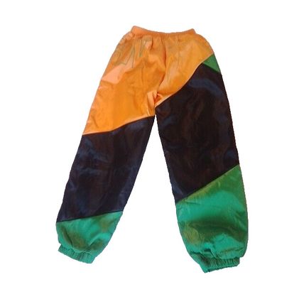 Youth Teenager Track Suit Set Pants Hip Hop Streetwear Baggy Black Green Orange