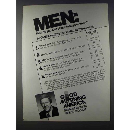 1980 Good Morning America ABC TV Ad - David Hartman
