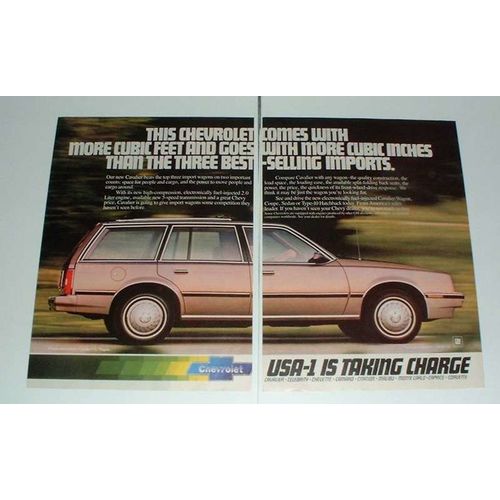 1982 Chevrolet Cavalier Wagon Ad - More Cubic Feet!