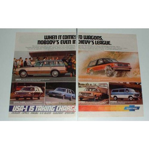 1982 Chevrolet Cavalier, Caprice, Malibu Wagon Ad!