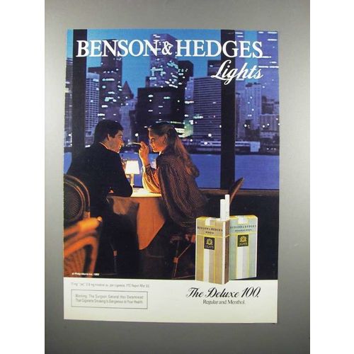 1984 Benson & Hedges Lights Cigarette Ad
