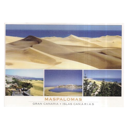 MASPALOMAS, GRAN CANARIA, SPAIN unused postcard vgc =