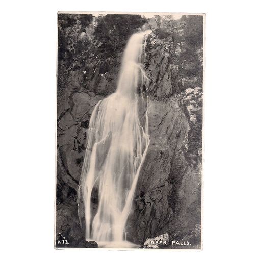 ABER FALLS, ABERGWYNGREGYN, WALES unused antique postcard RP /