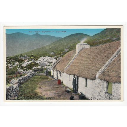 An Irish Mountain Cottage Postcard Ireland 27524