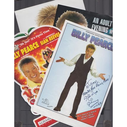 Billy Pearce of New Faces Risque Adult Show 3x Theatre Flyer incl Hand Signed