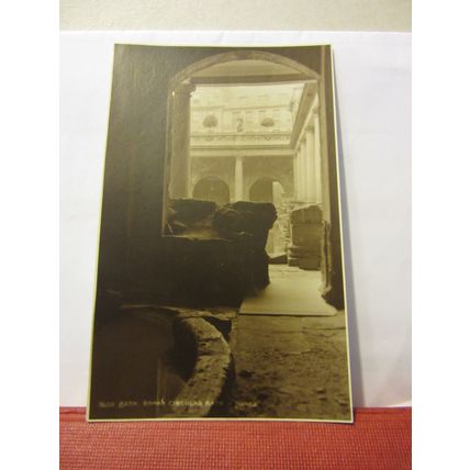 CIRCULAR BATH, ROMAN BATHS, BATH. unused vintage postcard RP by Judges =