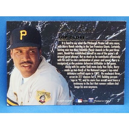 1993 Ultra Award Winners #7 Barry Bonds