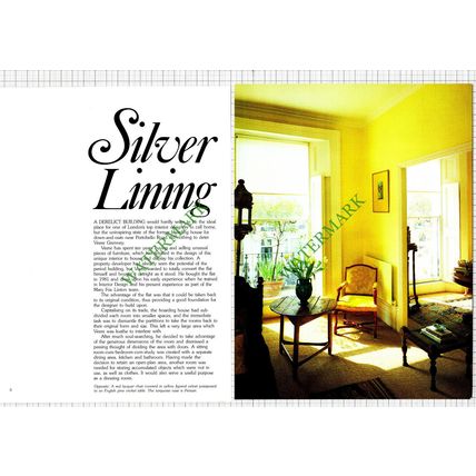 Veere Grenney Designer London Flat Mary Fox Linton - 1985 Article