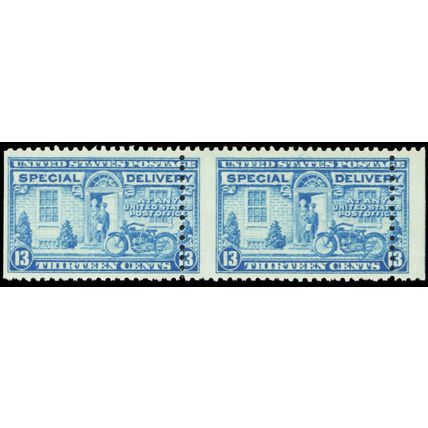 E17, Mint NH 13¢ Large Misperfed Freak Error Pair ** Stuart Katz