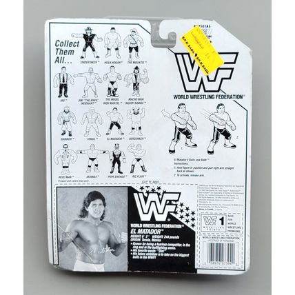 wwf ljn hasbro wrestling superstars series 6 el matador wresting figure